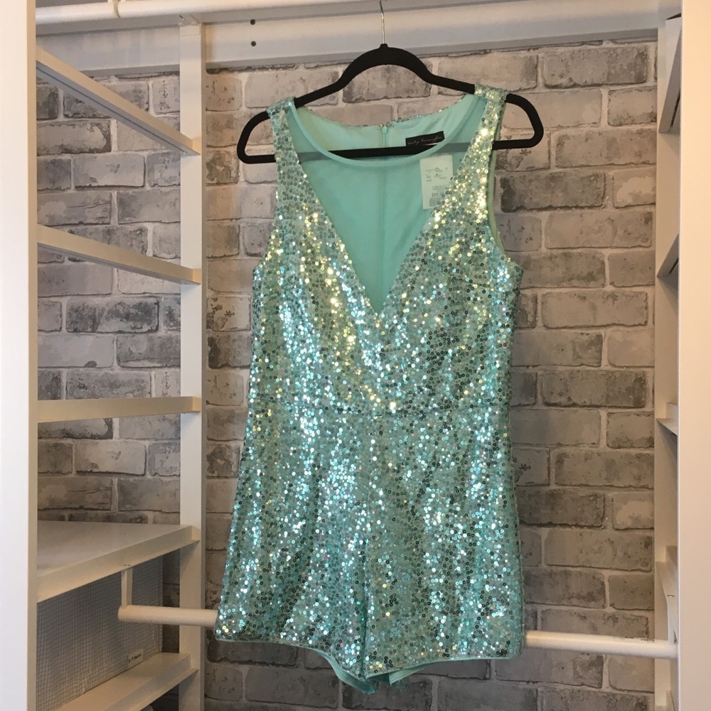 City Triangles Sequin Romper